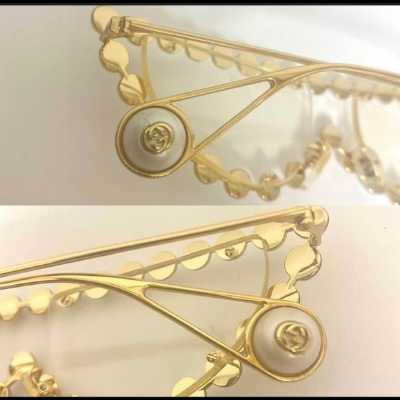 Gucci faux Pearl sunglasses main image 8